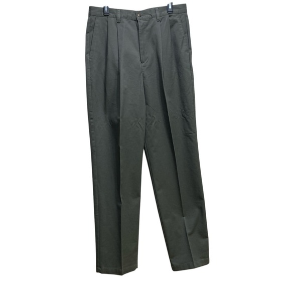 Dockers Other - NWT Dockers Classic Fit Khaki 34X34 Green No Wrinkle Twill Pleated New